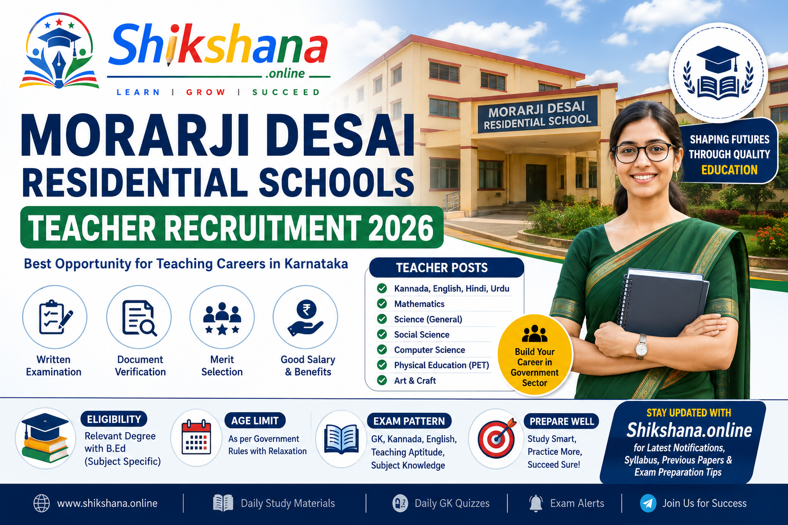 Morarji Desai Residential Schools Teacher Recruitment 2026 – Complete Guide